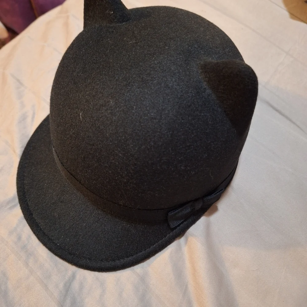 Gymboree Cat Ears Derby Hat Kids 2T 5T
